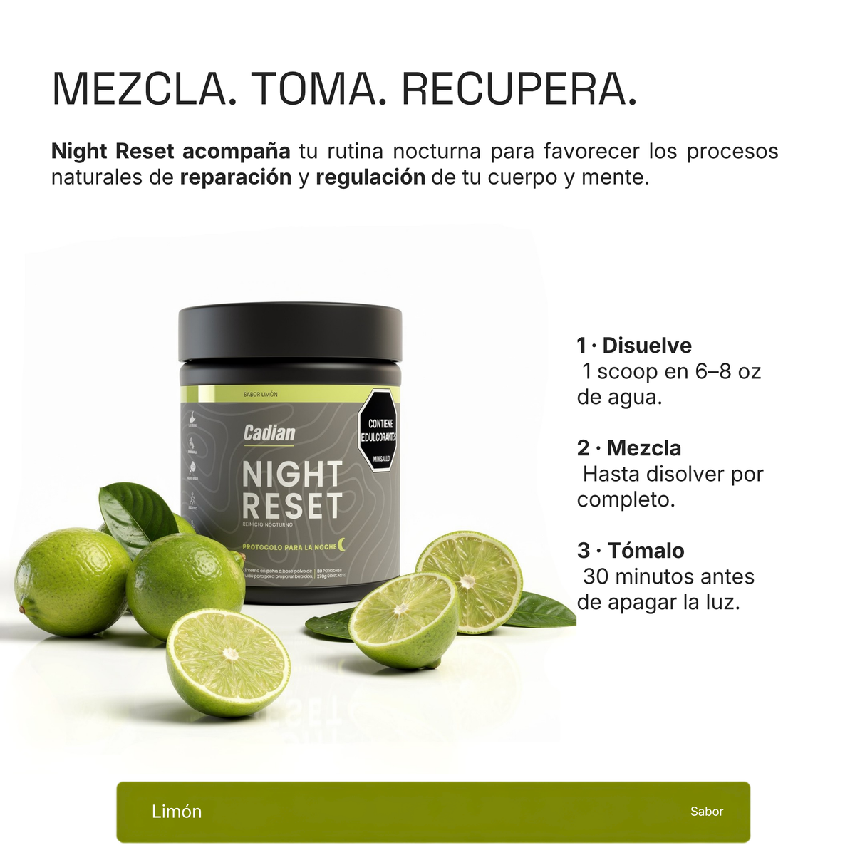 Night Reset · Mejores noches. Mañanas más despejadas.